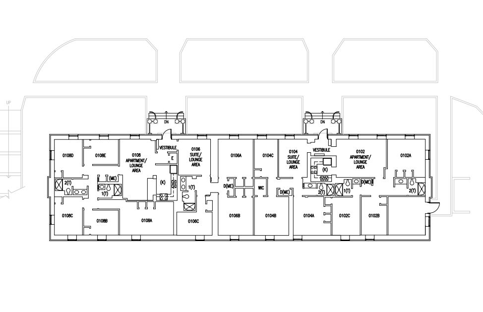 Frederick Hall floor plan