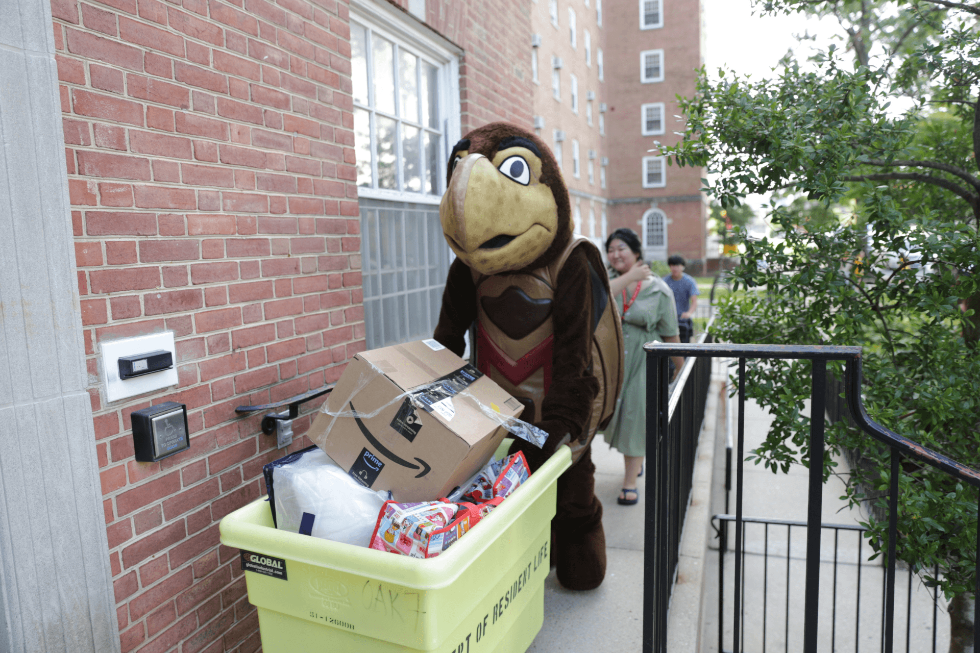 testudo pushing cart up ramp