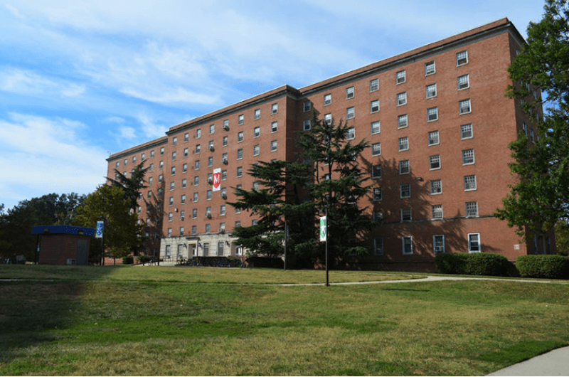 exterior of Ellicott Hall