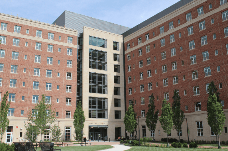 exterior of Oakland Hall