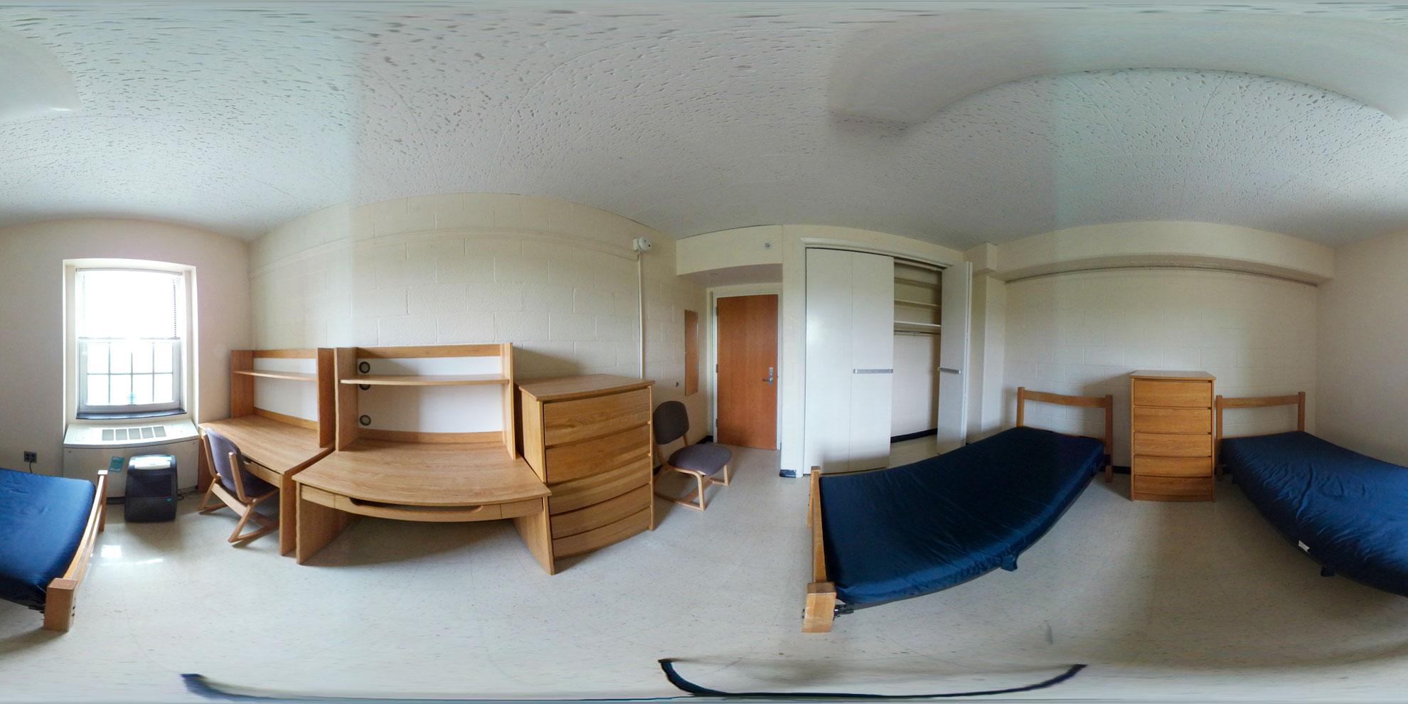 panorama of Easton Hall triple room